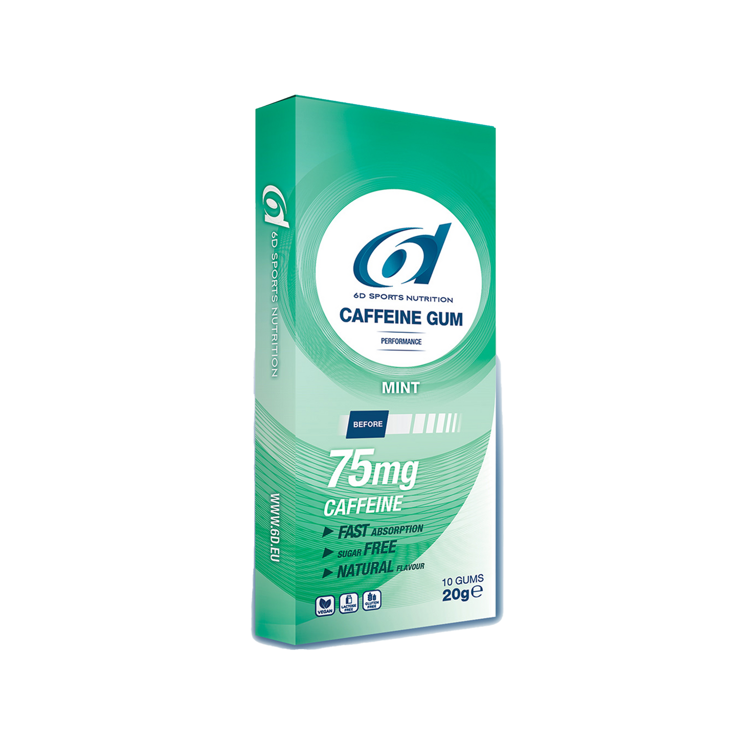 Caffeine Gum (6x10 gums)