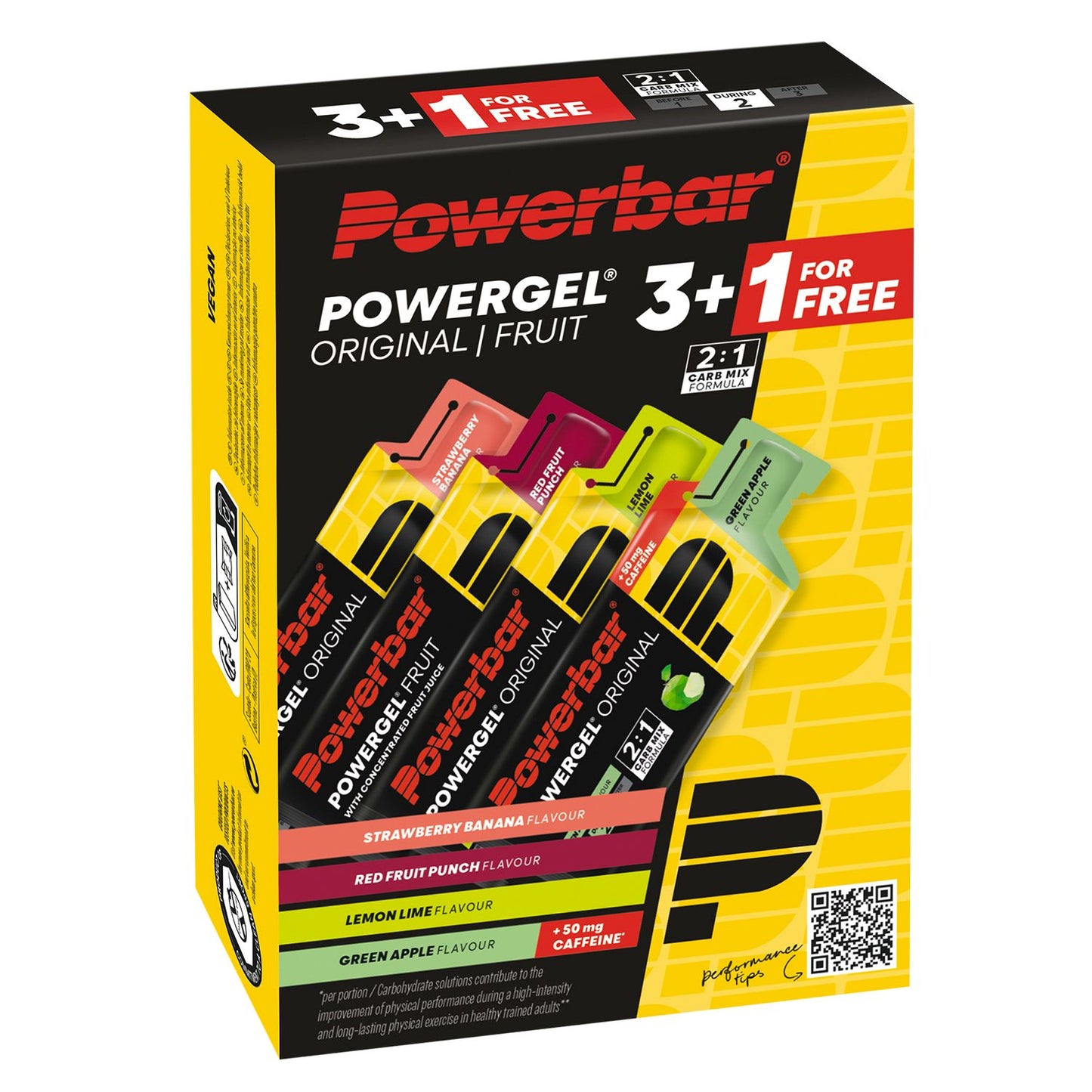 PowerBar PowerGel MultiPack 3+1 x 41g