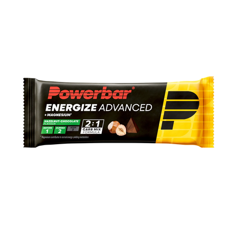 PowerBar Energize Advanced energiereep Hazelnoot-Chocolade 55 g met 39 g koolhydraten